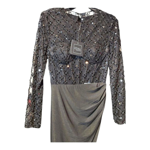 Mac Duggal Gown Dress Black Size 2 - Picture 7 of 14